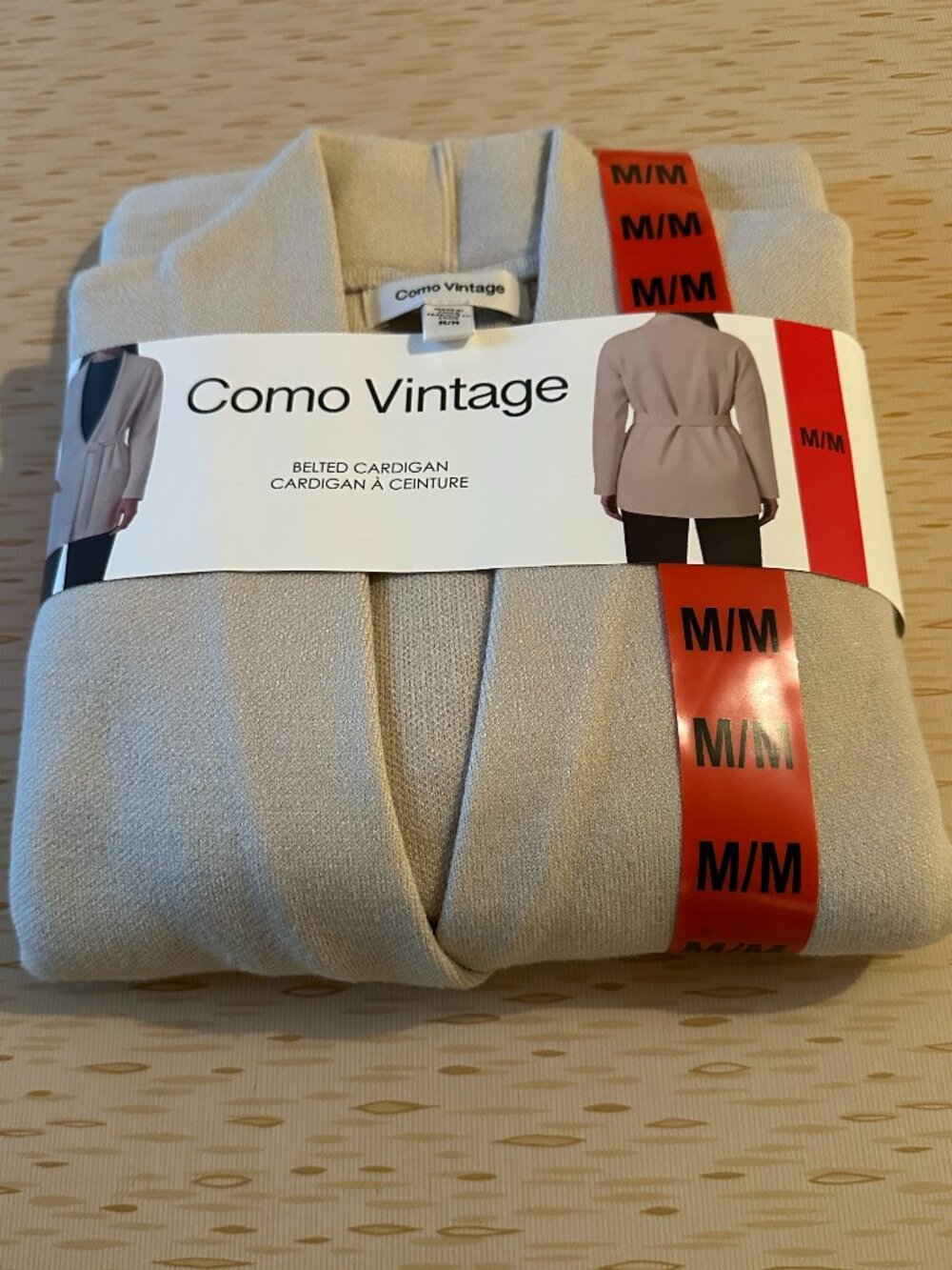 Women's Como Vintage Belted Sweater Cardigan Size M